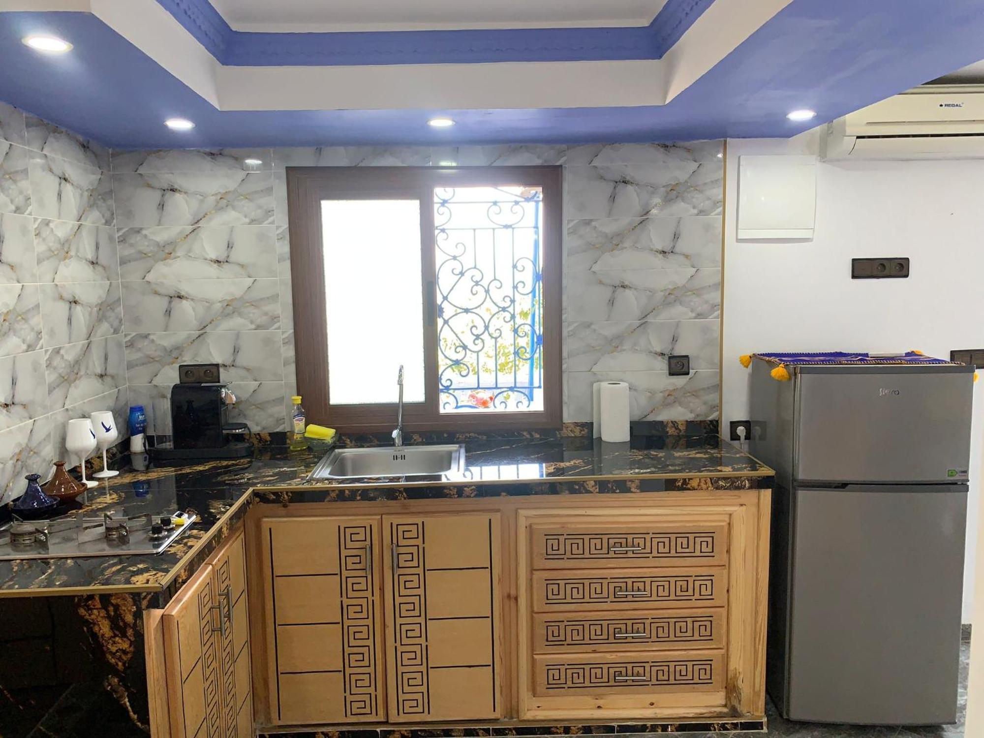 Blue House Town Villa เชฟชาอูน ภายนอก รูปภาพ